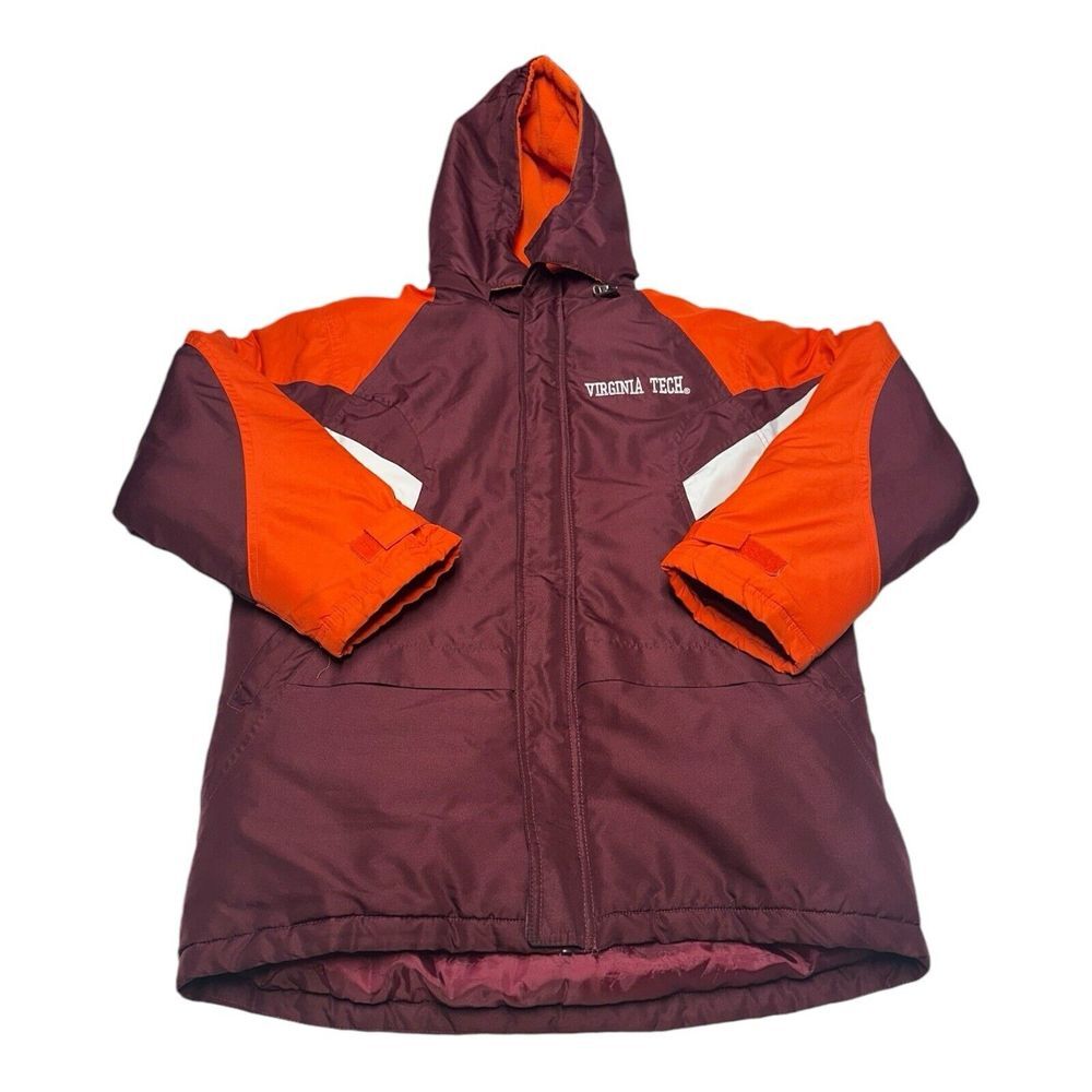NCAA Outerstuff Virginia Tech Hokies Hooded Puffer Coat Jacket YOUTH Size 14/16
